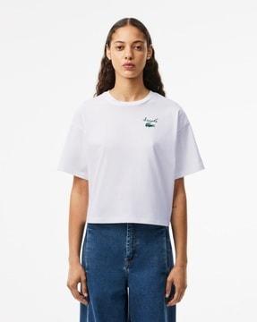 women relaxed fit crew-neck t-shirt