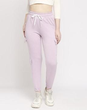 women relaxed fit flat front joggers pants