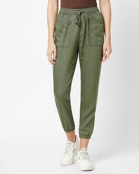 women relaxed fit high-rise joggers