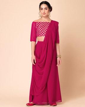 women relaxed fit palazzos with elasticated waist