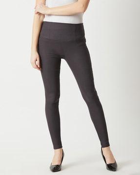 women relaxed fit pants with elasticated waistband