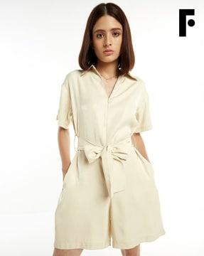 women relaxed fit playsuit