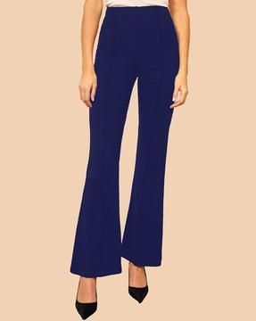 women relaxed fit pleated trousers