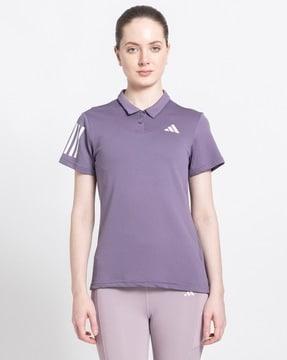 women relaxed fit polo t-shirt