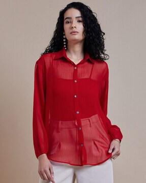 women relaxed fit shirt