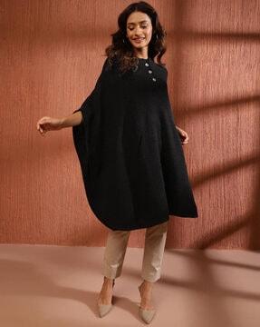 women relaxed fit shrug with slip pockets