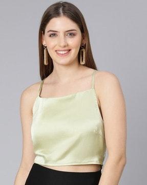 women relaxed fit strappy top