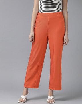 women relaxed fit striped pants