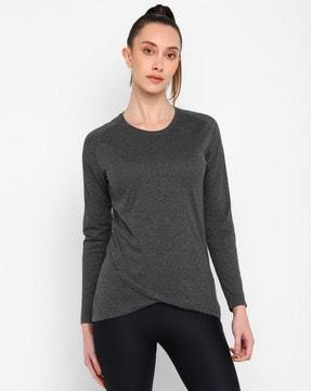 women relaxed fit t-shirt with round neck