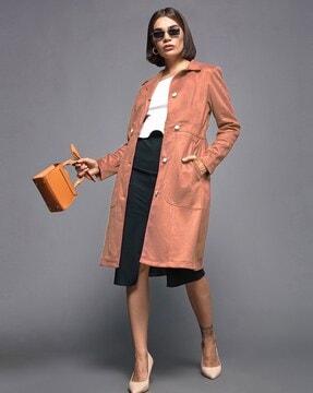women relaxed fit trench coat