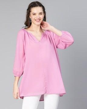 women relaxed fit tunic