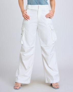 women relaxed fit urban cut cargo pants