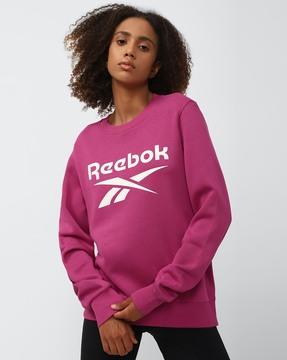 women ri bl fleece round-neck sweatshirt