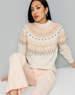 women ribbed slip-on sweater