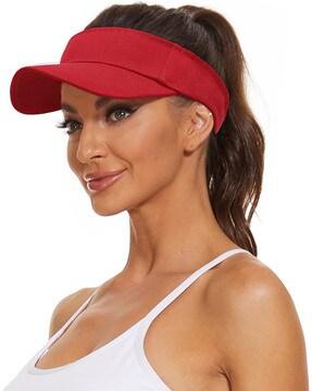 women ribbed visors cap