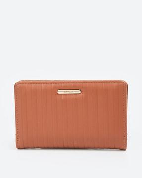 women ribbed wallet