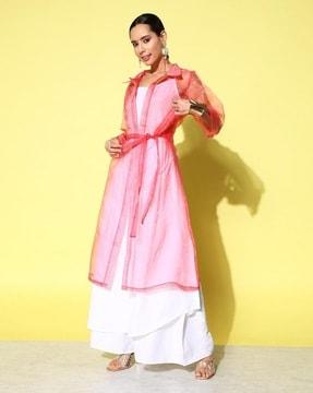 women round-neck a-line kurta set