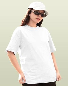 women round-neck loose fit t-shirt