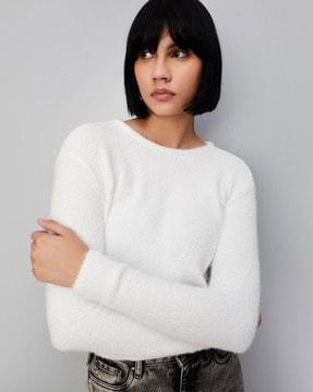 women round-neck pullover