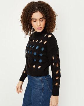 women round-neck pullover