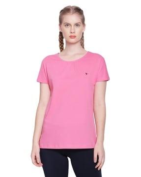 women round-neck regular fit top