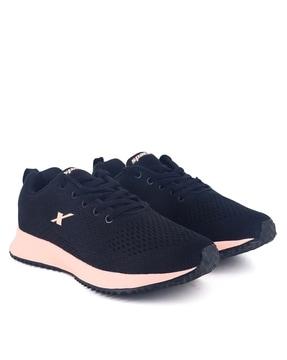 women round-toe lace-up shoes