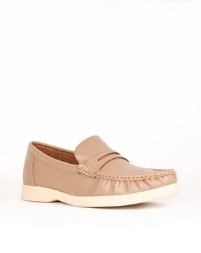 women round-toe penny loafers