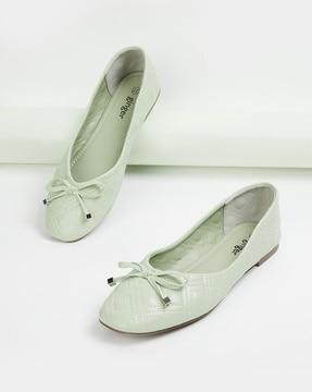 women round-toe slip-on ballerinas