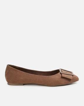 women round-toe slip-on ballerinas