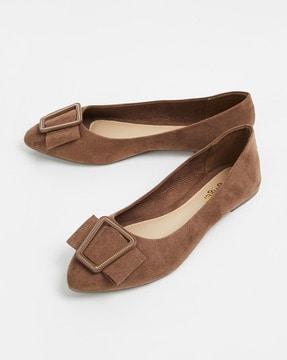 women round-toe slip-on ballerinas