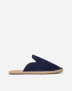 women round-toe slip-on mule espadrilles