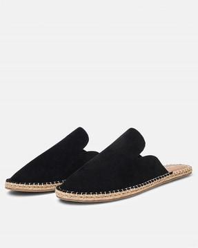 women round-toe slip-on mule espadrilles