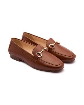 women round-toe slip-on shoes