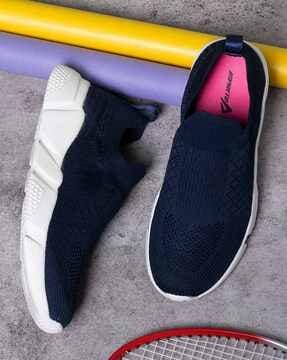 women round-toe slip-on shoes