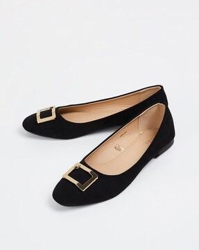 women round-toe slip-on shoes