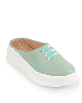 women round-toe slip-on shoes