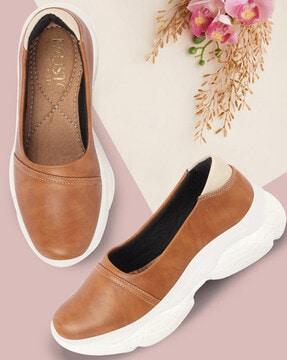 women round-toe slip-on shoes