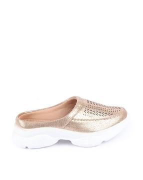 women round-toe slip-on shoes