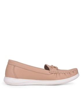 women round-toe slip-on shoes