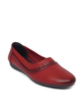 women round-toe slip-on shoes
