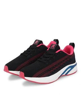 women round-toe sports shoes with lace fastening