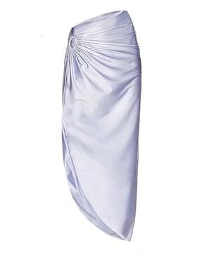 women ruched-front a-line skirt