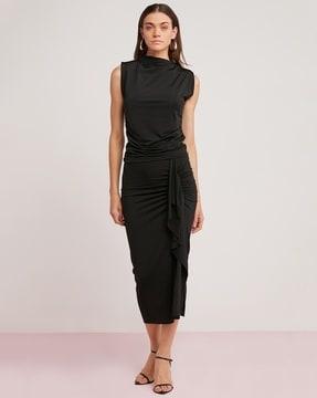 women ruched pencil skirt