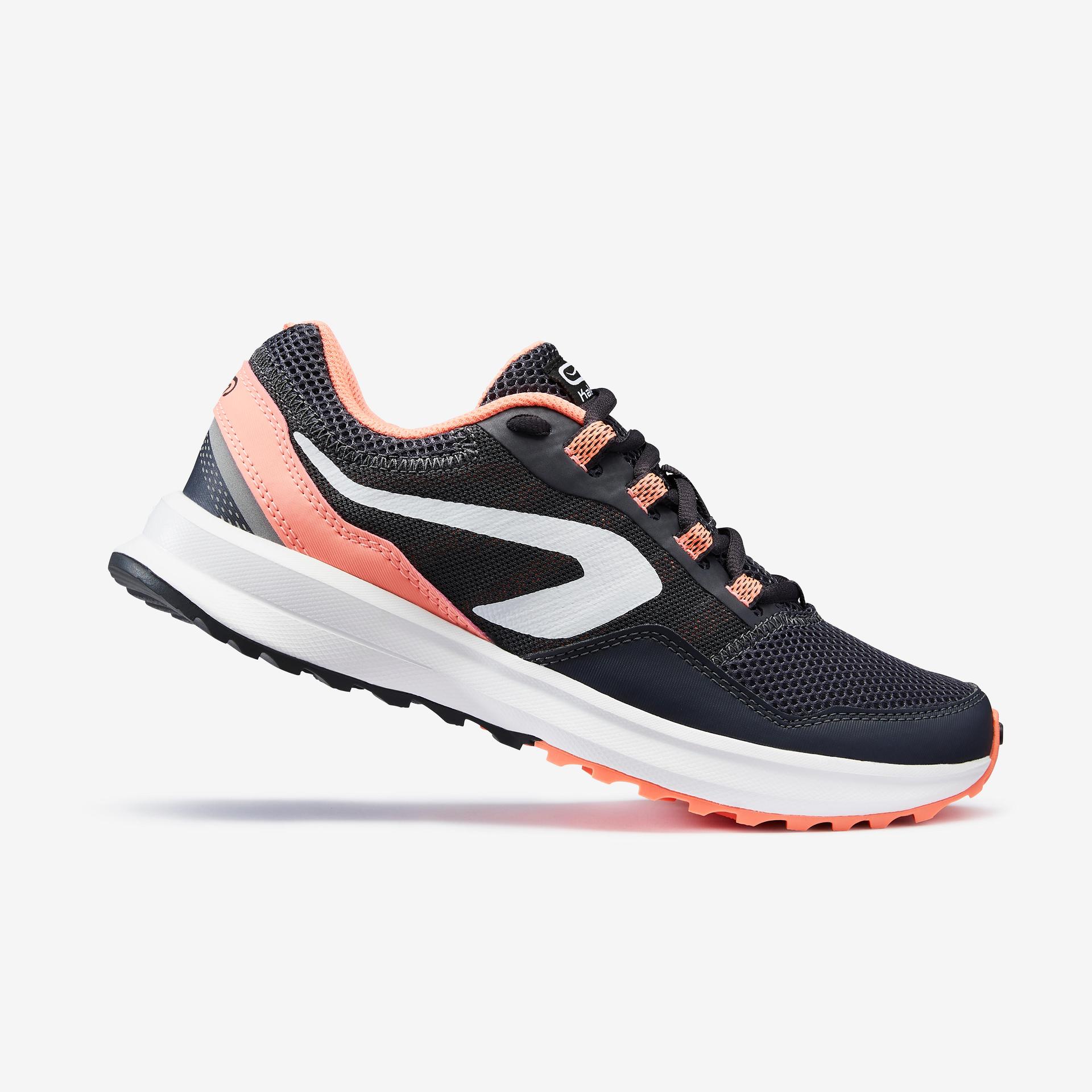 women running shoes active grip - grey coral