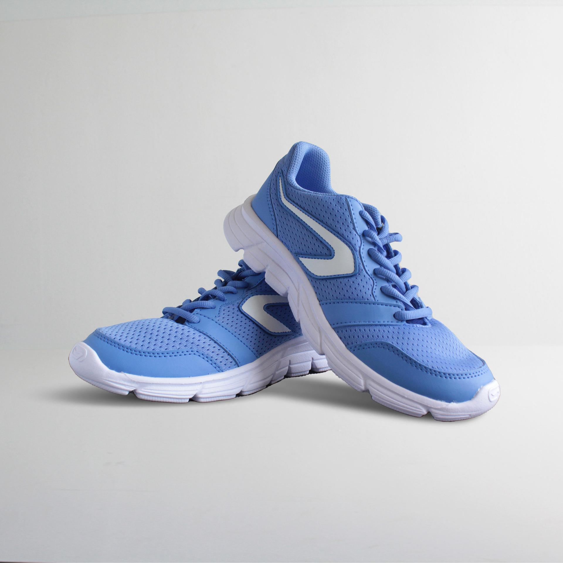 women running shoes run 100  - light blue