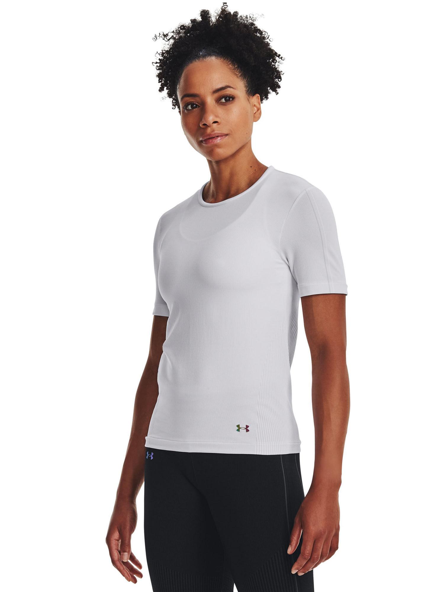 women rush seamless short sleeves t-shirt - white