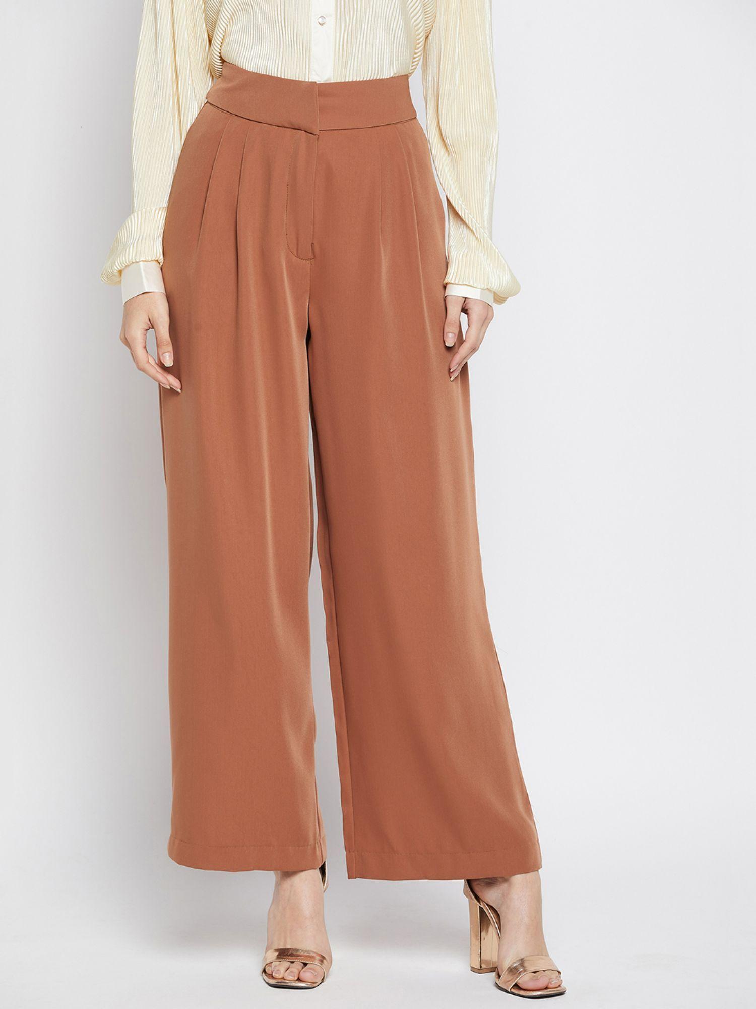 women rust palazzo