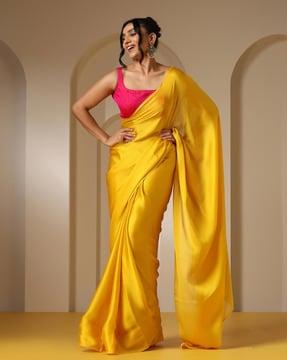 women saree with blouse piece