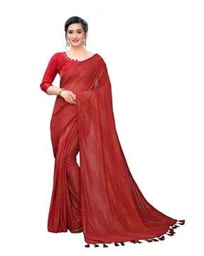 women saree with tassels