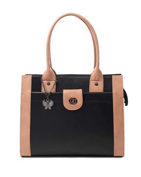 women satchel bag with butterfly chain charm